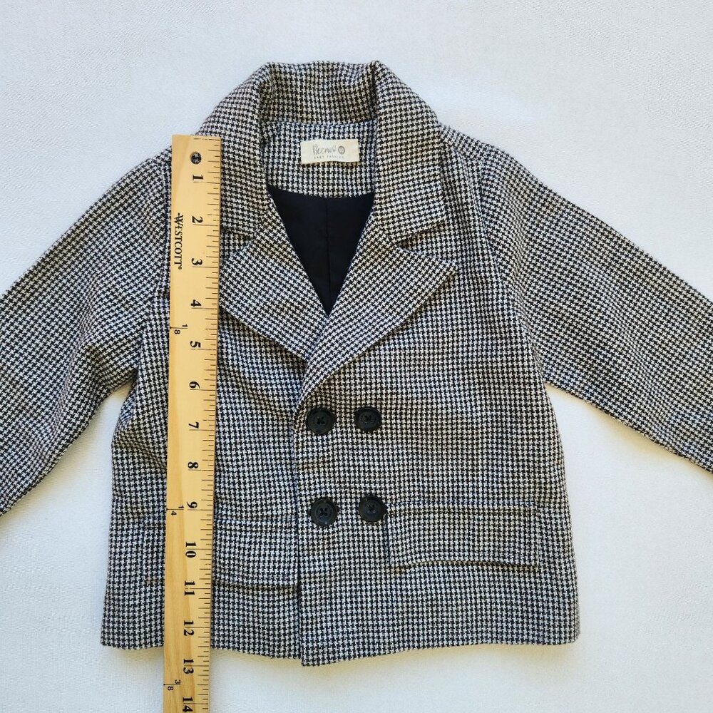 Beemo Baby Fashion Toddler Houndstooth Blazer & Pant Suit Set Party Event Easter - Picture 9 of 12